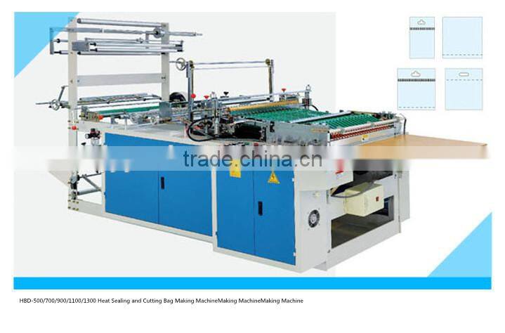 plastic flat pockets bag sealing and cutting device