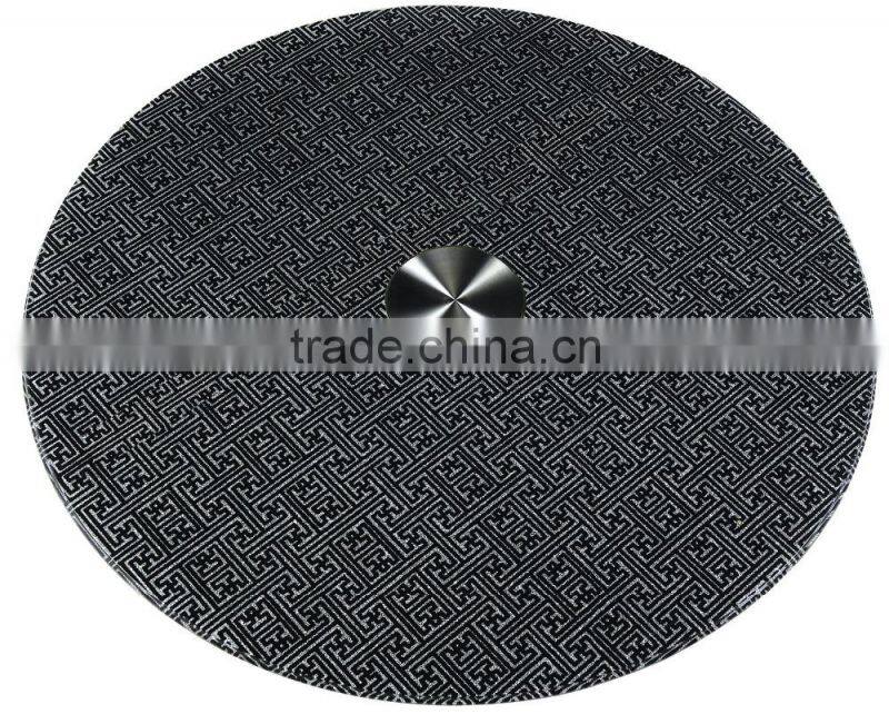 wholesale colorfule factroy price tempered glass Lazy susan