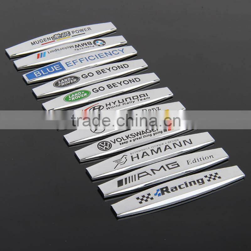 Turbo Car Fender Side Badge Styling Decal, Emblem Metal Logo