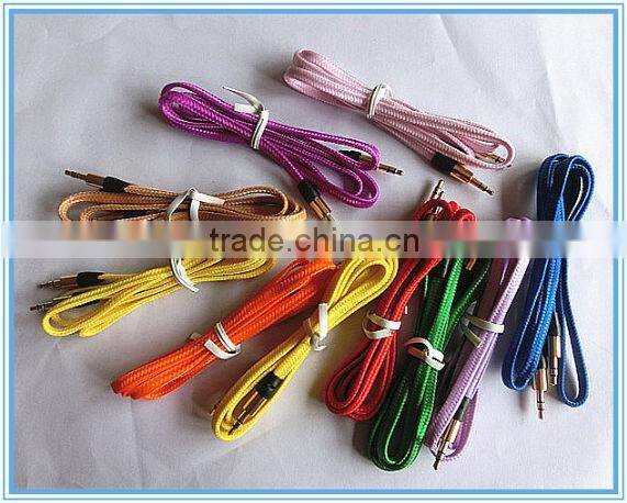 flat braid audio cable