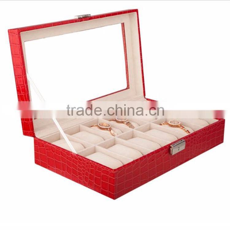 Custom Made 12 Slots Wooden Modern Watch Winder Boxes.