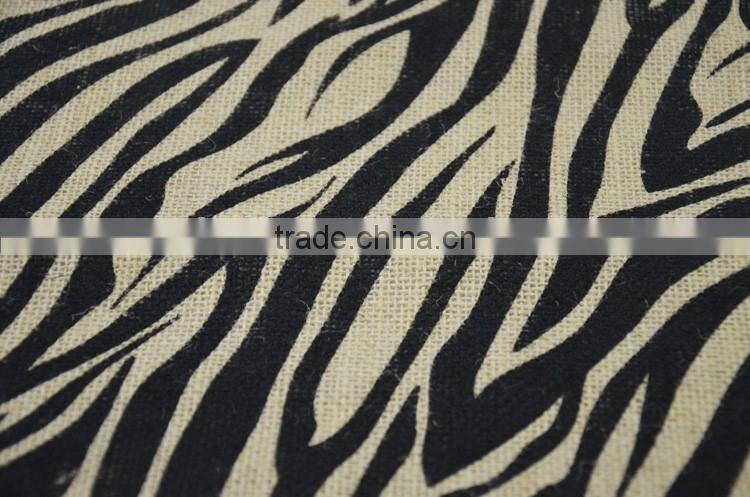 Wholesale black stripes burlap table runner