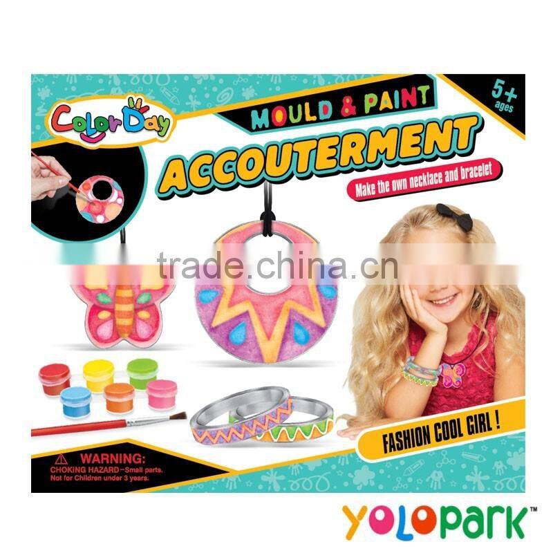 NEW! Plaster DIY manual color drawing toy, kids painting toys set with PROMOTION PRICE