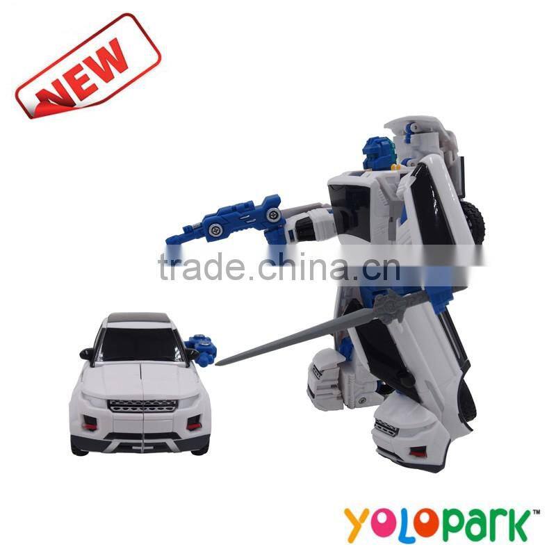 Hot sale high quality plastic deformation robot transformable car toys