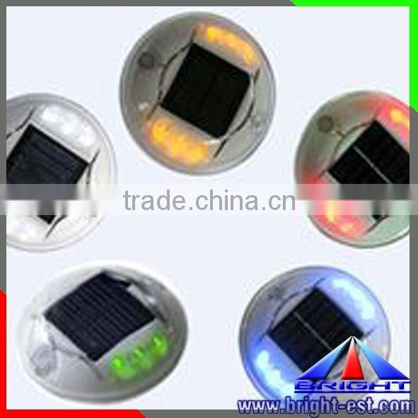 6 solar led road stud single side color, solar cat eyes, solar pavement markers