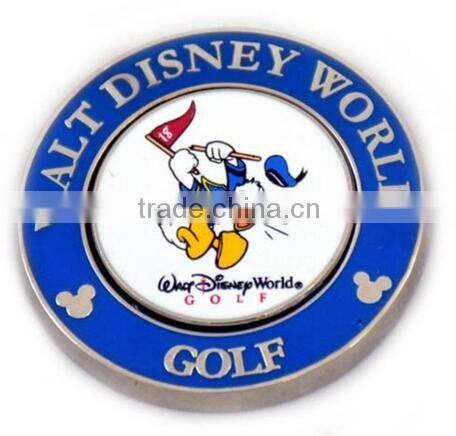 Promotional ABS plastic golf ball marker with logo