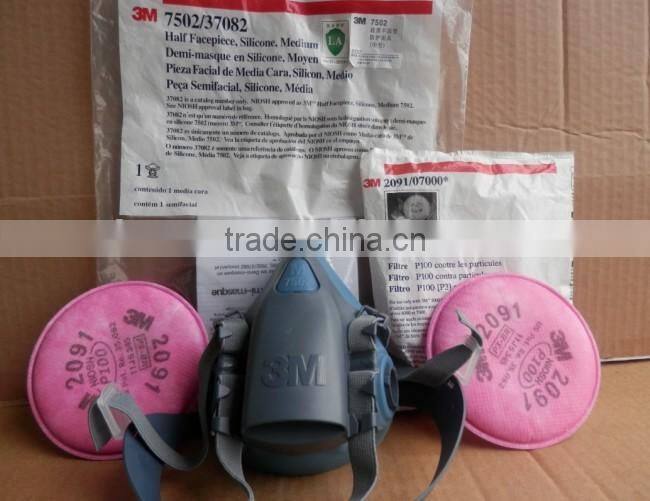 3M 7502 adult used medium silicone half face mask