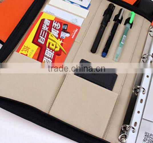 China High quality leather portfolio/ file folder leather file case