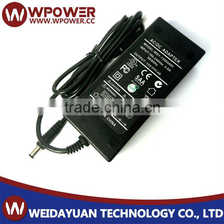 UL SAA FCC48w 12v 4a switch power supply for 3D printer/LED/LCD/CCTV