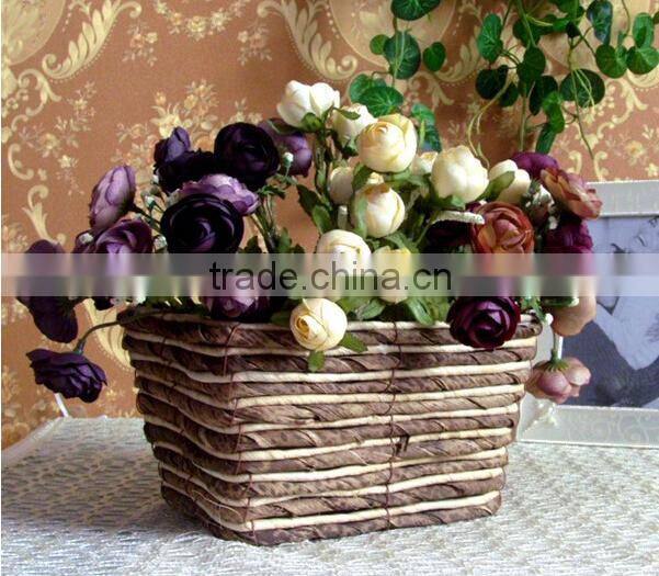 fashionable handwork colorful willow basket