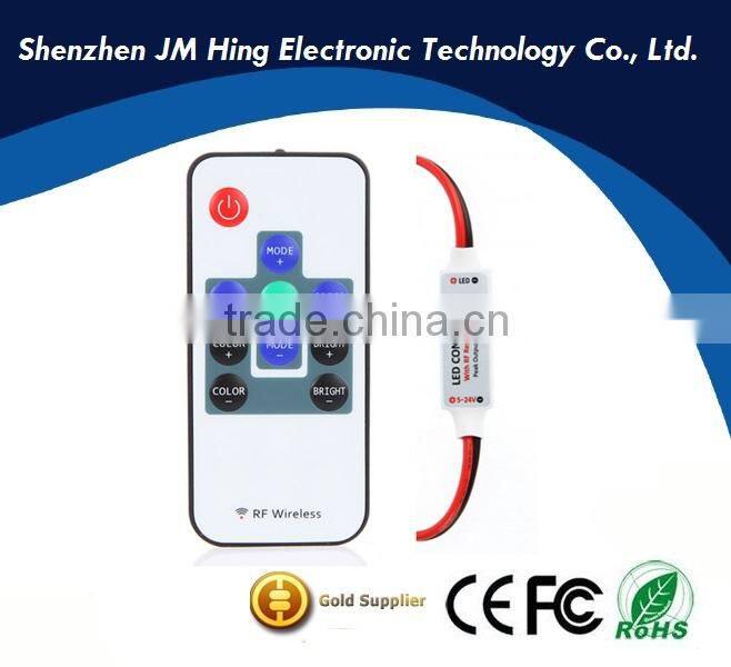 RF wireless remote distance 15m at open area DC5 24V 12A programable controller