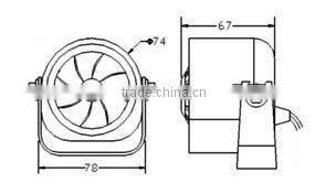 BS-211,12V Battery back up Siren,with CE ROHS