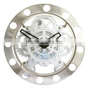 Round Wall Gear Clock