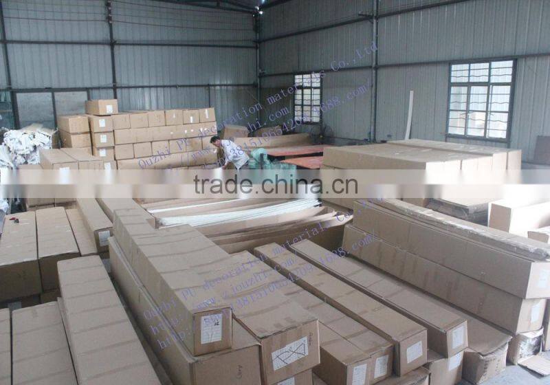 white plain light weight cornice pu moulding