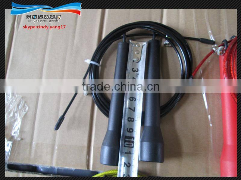 2015 new Speed Jump rope, ball bearing Metal handle, Stainless steel wire
