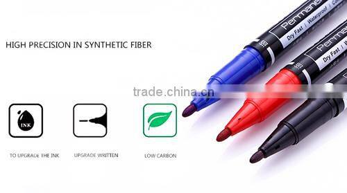 non-toxic twin tip CD Permanent marker Pen jumbo and fine tip