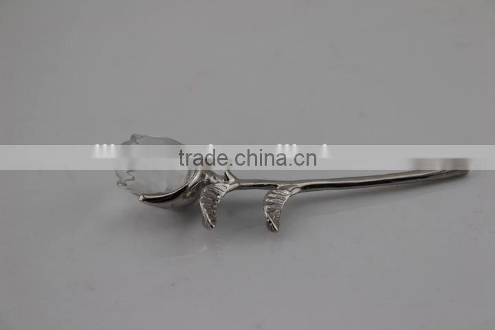 factory directly sale AAA k9 crystal miniature rose flower for wedding gift decoration home