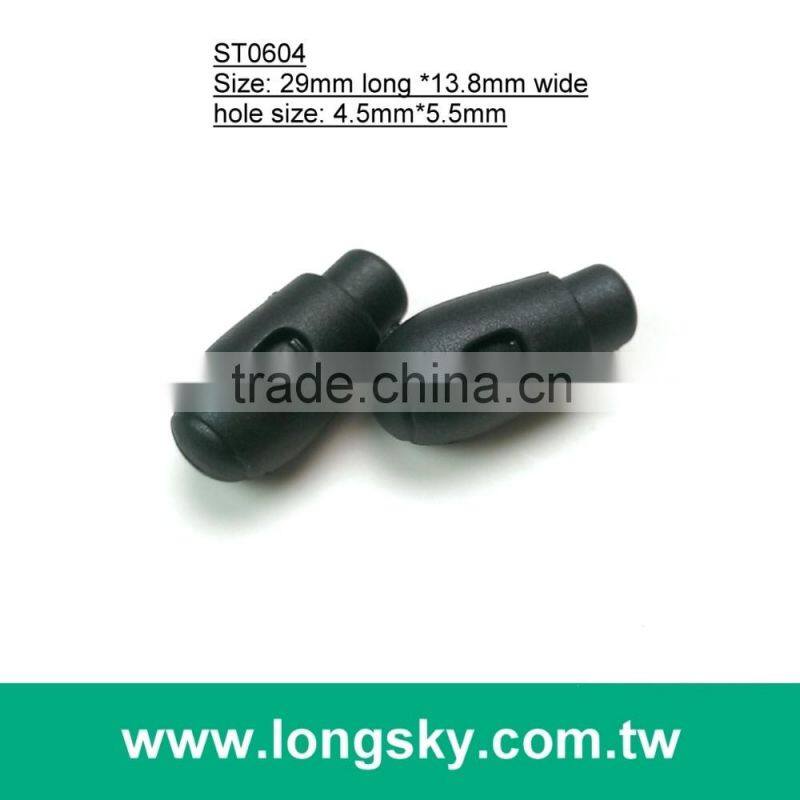 (#ST0602) 1 hole plastic cord stopper toggles for jackets