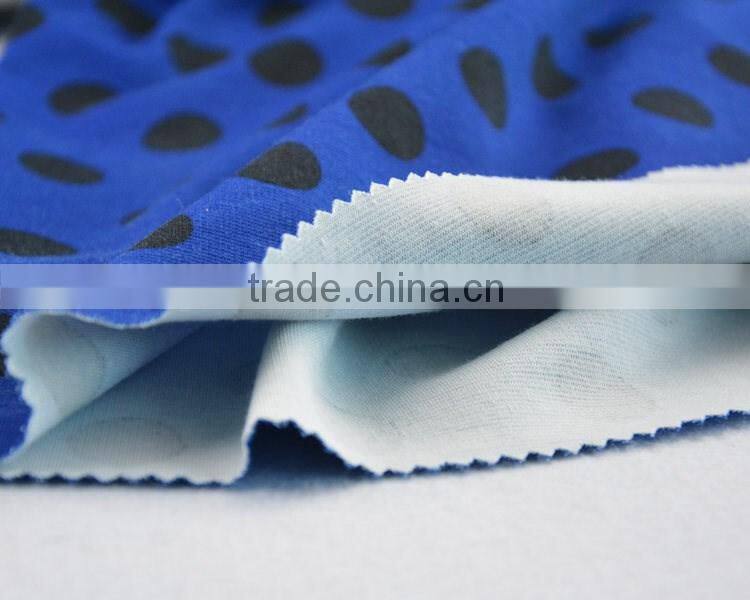 Jiufan textile printed knitting fabric for dress