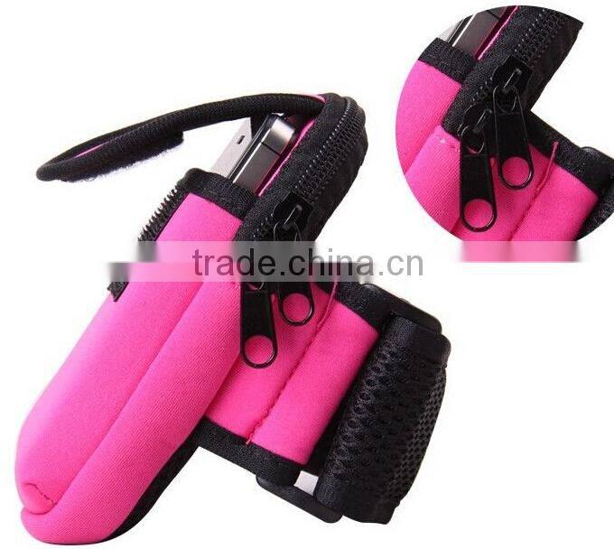 Fitness Cycling Sports Running Wrist Pouch Mobile Cell Phone Arm Band Bag Wallet