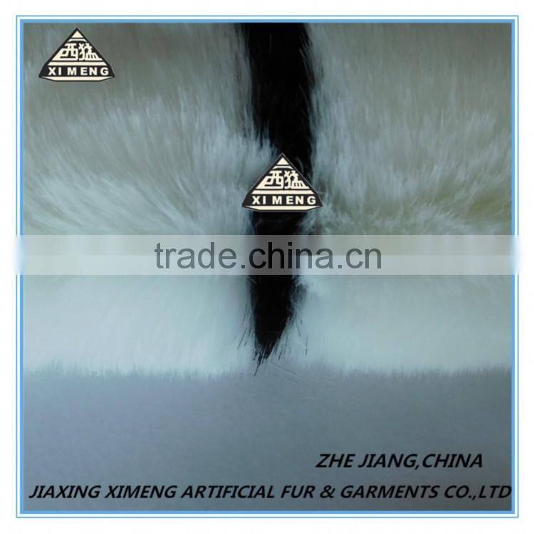 white and black warm knitted fur blanket for sofa and bed