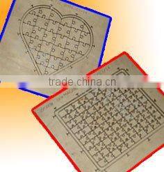 puzzle knife board mould for making jiagsaw/excellent in quality