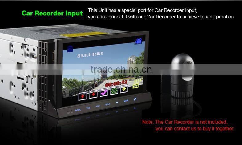 7 Inch Car PAD 2 Din Android 4.0 Digital Panel In Dash CAR PC DV Camera With Patents Universal DM7835