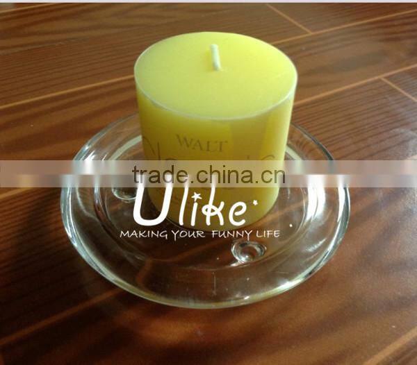 yellow decoration household candle scented glass candle led candle light