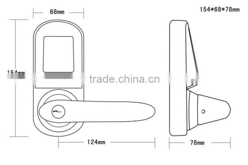 Intelligent electric school smart card lock on promotion