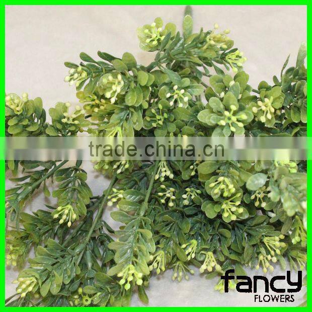 14 heads green fake plastic decoration artificial grass