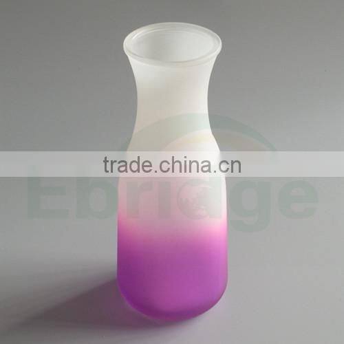 Colorful decorative household glass vase