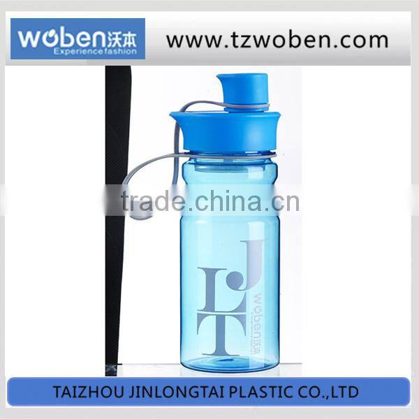 China wholesale plastic water bottles with one color logo