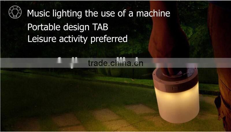portable bluetooth 4.0 smart touch music light speaker with colorful light for iphone/android app