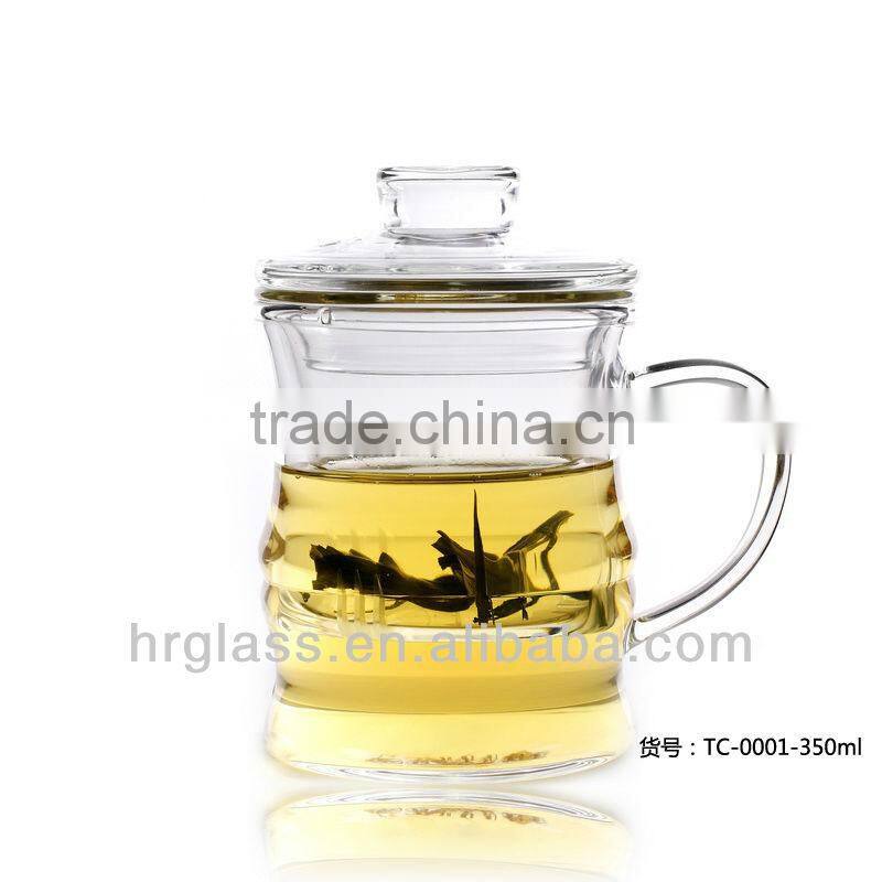 Factory direct wholesale glass tea cup mugs set