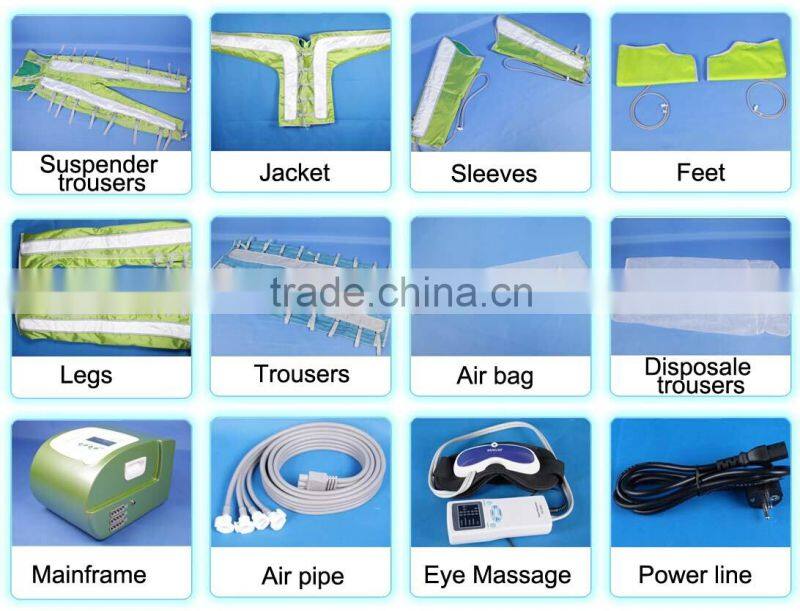 Heating pressotherapy/ Infrared pressotherapy / Touchscreen Sauna Wrap detox slimming machine