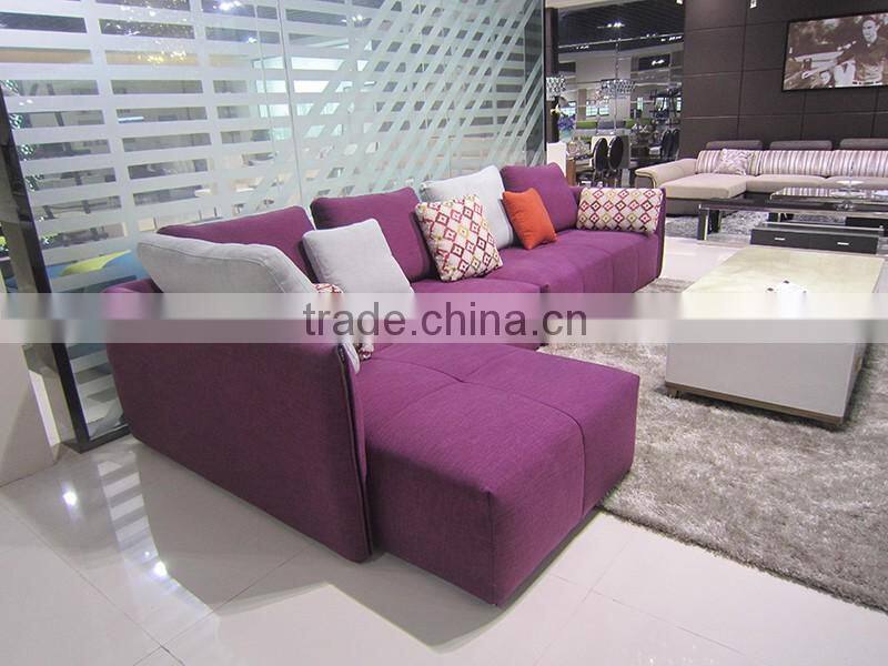 bright color fabric corner sofa for living room suite