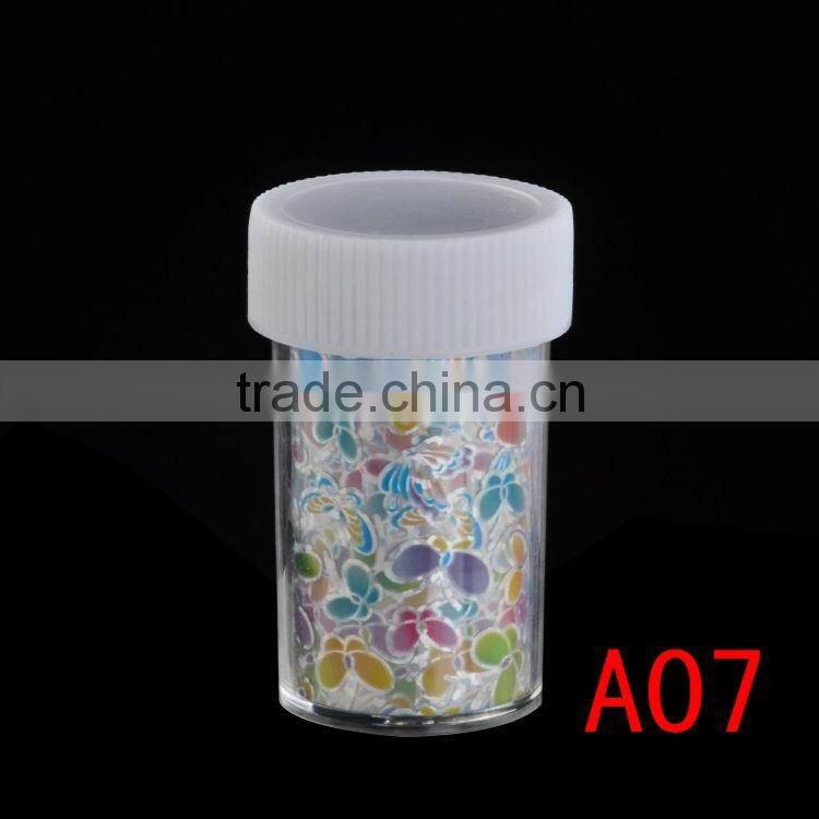 Color Nail Art Wraps Glitter Sticker Decal Polish Decoration Transfer Foil Decal