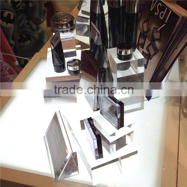 Hot selling plexiglass cube, acrylic clear cube makeup organizer