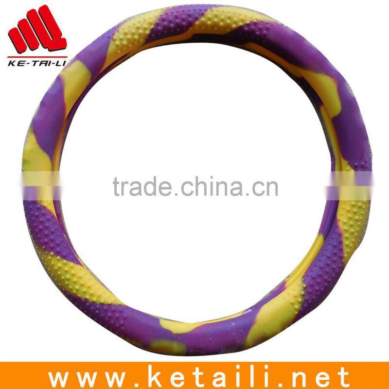 Welcome design your steering wheel cover high quality waterproof silicone cover