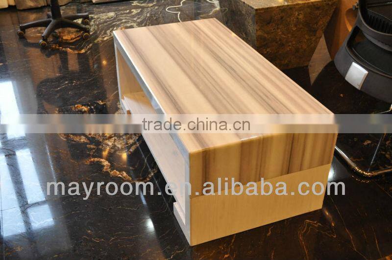 Marmara White / Straight line white marble