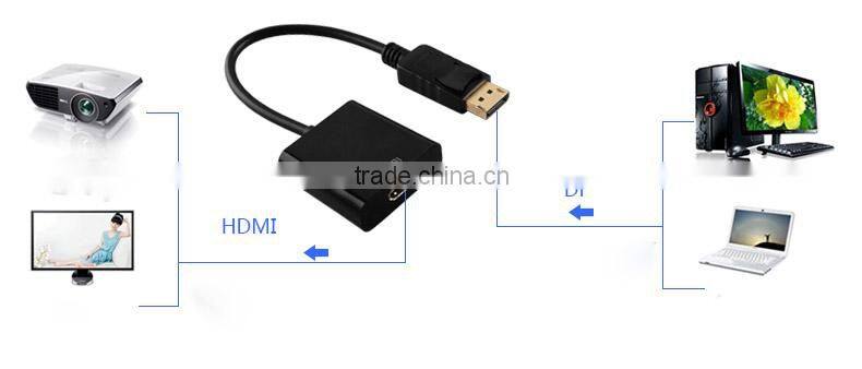 Made in China 1080p displayport 1.2 to 19pin hdmi adapter converter