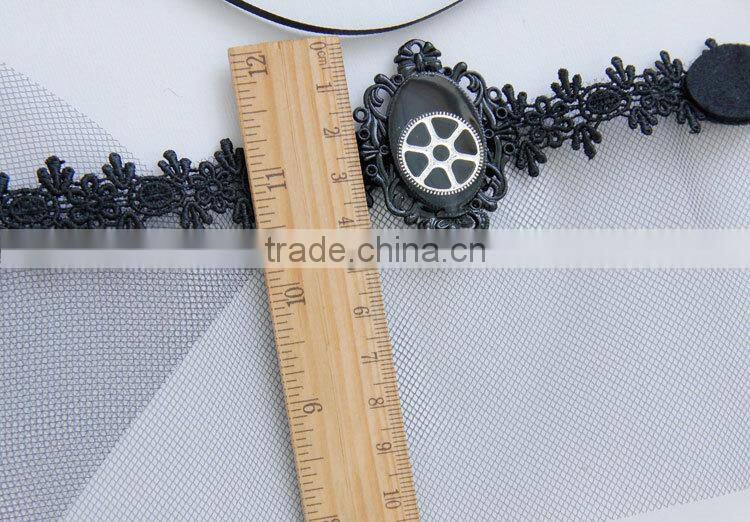 Black gauze lace mask dances party female assembly act mask