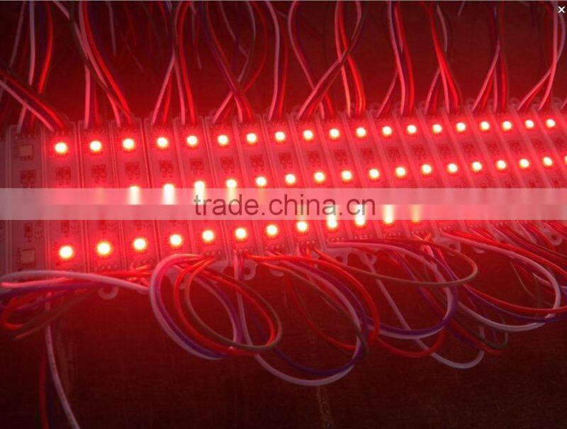 Factory price SMD led module 5050 RGB 12V 3leds 0.72W 54LM IP65 Waterproof for advertising backlight programmed decoration