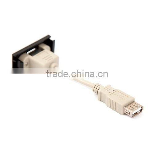 Clip- in USB A Female to A Female Euro Module 25*50mm