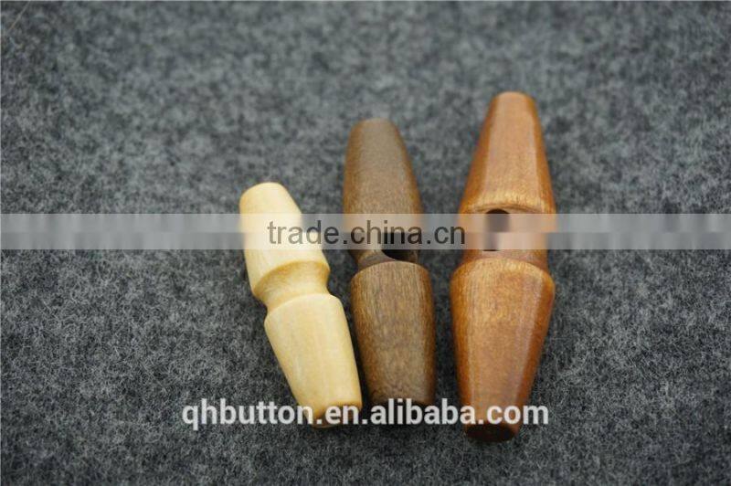 chinese wood toggle 2-holes button for coat