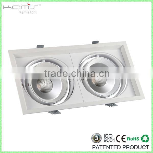 AR111 COB 15W Adjustable Square Light Fixtures Professional LED Light