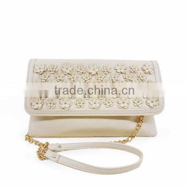 Floral style pu leather bag for women