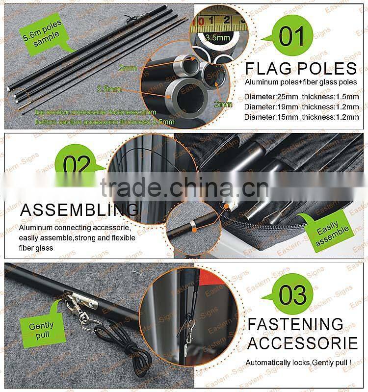 Top Advertising Flying Banner Custom Printing Free Design Teardrop Advertising Feather Banner