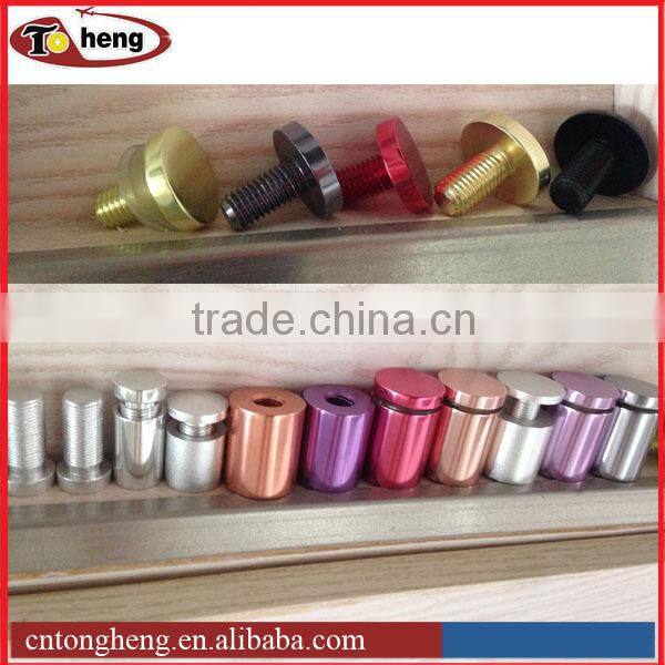 Stainless Steel Glass Fixing Point Standoff with flat top or counter sunk screw