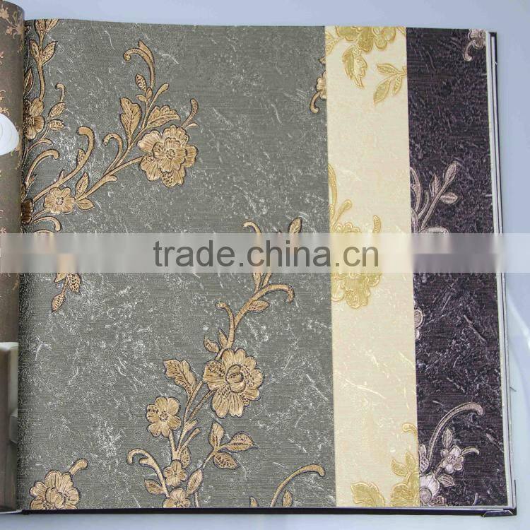 new catalog of 2014 pvc deep embossed wallpaper Italian style Alpha 80501 waterproof soundproof